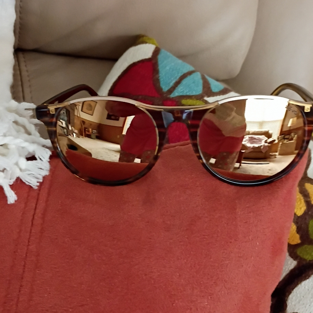 Revo Tortoiseshell Sunglasses with Brown Mirrored Lenses Polarized